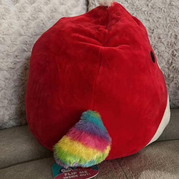 🐦🦜Squishmallows FlipAMallows Babs/Paco Bluejay/Red Parrot NWT Flip 12” - Picture 7 of 8
